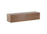 Livetastic , Braun , Holz , Pappel,Pappel,Pappel , furniert , 2 Schublade(n) Schubladen , 160x35x45 cm , hängend ,
