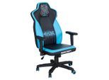 Minecraft Gamingstuhl Minecraft, Blau, Schwarz, Textil, Kunststoff, Gaming, Drehkreuz, 59.5x102.5x66 cm, Wippfunktion, Sitzfläche 360° drehbar, inklusive Armlehnen, abwischbar, gepolsterte Armlehnen, Kinder- & Jugendzimmer, Jugendmöbel, Gamingstühle