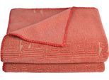 Wohndecke ZOEPPRITZ1828 "Soft-Fleece Legacy", rot, B:160cm L:200cm, Polyester, Viskose, Wohndecken, Wohndecke, Fleecedecke mit unverwechselbarem Cashmere Handfeel