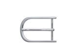 Gürtelschnalle RETTUNGSRING GÜRTEL, Damen, silber (silberfarben), Obermaterial: 100% Metall, unifarben, Gürtel, Wechselschnalle »Halb Filigran Silber Satiniert«