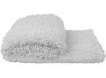 Wohndecke ZOEPPRITZ1828 "Reborn", weiß (cloud), B:140cm L:190cm, Polyester, Wohndecken, Wohndecke, extra weiche Kunstfelldecke