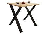 VCM Premium Holz Esstisch H. 76 x B. 80 x T. 80 cm Küchentisch Speisetisch Tisch Xona X