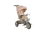 Byox Dreirad Fusion Lux Musik Scheinwerfer PU-Reifen Hinterradbremsen Korb Gurt beige