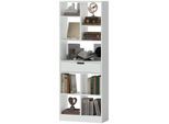 4goodz Boekenkast met 9 vakken en 1 lade 24x60x158 cm