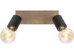 GLOBO LIGHTING Deckenstrahler "JOSELLA", dunkelbraun, H: 18cm, 1 Stk., Leuchten, Spot Deckenspot Flur Schlafzimmer Wohnzimmer, Deckenstrahler