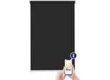 Elektrisches Rollo SUNLINES "Akkurollo Upcycling appgesteuert, blickdicht, Sunlines", schwarz, B:80cm H:220cm, Kunststoff, Metall, Polyester, Rollos, Elektrisches Rollo, appgesteuert via Bluetooth