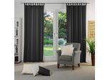 Vorhang WIRTH "Dim out", schwarz, B:142cm H:145cm, Polyester, Gardinen, Vorhang, nach Maß