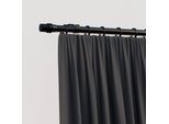 Gardinenstange INDEKO "Zylinder", schwarz, L:370cm Ø:16mm, Eisen, Gardinenstangen, Gardinenstange
