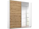Schwebetürenschrank RAUCH "Kleiderschrank Schrank Garderobe AURELIO", weiß (alpinweiß, eiche artisan), B:175cm H:210cm T:59cm, Holzwerkstoff, Schränke, Schwebetürenschrank, zeitloses Design, viele Farben, Breiten 175/218/261 cm MADE IN GERMANY
