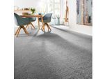 Teppichboden ANDIAMO "Softness, Velours, Gesamthöhe 17 mm, Luxusklasse LC5", silber (silberfarben), B:400cm L:700cm, Kunstfaser, Teppiche, Teppichboden, Uni Farben, Breite 400 cm, besonders weich, Wohnzimmer, Schlafzimmer