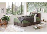 Boxbett COTTA "Beetle", braun (mud), B:98cm L:210cm, 100% POLYESTER (PES), Komplettbetten, inkl. Topper und Bettkasten