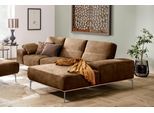 Ecksofa W.SCHILLIG "run, Designsofa mit tollem Sitzkomfort, bequem, Breite 299cm, L-Form", braun (chocolate s37), B:299cm H:88cm T:178cm, Longlife Xtra-Leder Z73: Naturwalkleder der Luxusklasse aus den erlesensten Rohhäuten. Hautstärke 1, 1 – 1, 3 mm;ROHLEDER Jacquard-Flachgewebe Q2 W60 (63% Polyester, 37% Polyacryl);ROHLEDER Chenille-Flachgewebe Q2 W77 (68% Polyacryl, 32% Polyester);Stoff S37 (10
