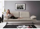 2,5-Sitzer W.SCHILLIG "broadway Designsofa mit hohem Sitzkomfort", braun (sesame s22), B:236cm H:94cm T:96cm, Flachgewebe S22 (100% Polyester), Sofas, 2 5-Sitzer, Sitztiefenverstellung, Kopfteil- & Seitenteilverstellung, Breite 236cm