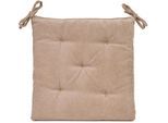 Sitzauflage GÖZZE "Capri", beige (creme), B:40cm H:4cm, Polyester, Polsterauflagen, Sitzauflage