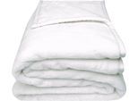 Wohndecke ZOEPPRITZ1828 "The Blanket", weiß (sanftes weiß), B:150cm L:200cm, Polyester, Wohndecken, Wohndecke, Extra weiche Decke aus recyceltem Polyester