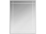 Badspiegel JOKEY "Karo", silber (silberfarben), B:55cm H:70cm T:0,4cm, Spiegel, Badspiegel, 55 x 70 cm