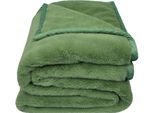 Wohndecke ZOEPPRITZ1828 "The Blanket", grün (kiwi), B:150cm L:200cm, Polyester, Wohndecken, Wohndecke, Extra weiche Decke aus recyceltem Polyester