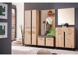 Schuhschrank HOME AFFAIRE "Sardinia", braun (artisan eiche), B:84,5cm H:103,5cm T:35cm, Holzwerkstoff, Schränke, Schuhschrank