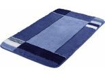 Badematte KLEINE WOLKE "Padova, Badvorleger, Badezimmer Teppich" Gr. 2, blau (marineblau), H:20mm, Kunstfaser, Badematten, Badematte, Badteppich, modernes Design, mit Bordüre, Kundenliebling