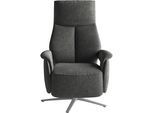 TV-Sessel SIT & MORE "TV Lazy", grau (dunkelgrau), B:75cm H:117cm T:85cm, 100% Polyester, Sessel, TV-Sessel, mit Herz-Waage-Positon und 3 Motoren