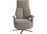 TV-Sessel SIT & MORE "TV Lazy", taupe, B:75cm H:110cm T:85cm, 100% Polyester, Sessel, TV-Sessel, zur Auswahl mit Herz-Waage-Position