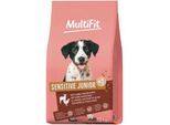MultiFit Trockenfutter Hund, Junior, Sensitive, mit Lamm, Huhn & Reis 12 kg