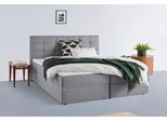 Boxbett HOME AFFAIRE "Carde", grau, B:194cm L:210cm, Komplettbetten, Boxspringbett, wahlweise mit Bettkasten, in H2, H3 & H4 erhältlich, Topseller