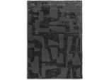 Teppich "Blaze 252", grau (anthrazit), B:200cm H:28mm L:300cm, Polyester, SCHÖNER WOHNEN-KOLLEKTION, Teppiche, Teppich, Indoor, pflegeleicht, verschiedene Formen, Hoch Tief Struktur
