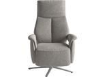 TV-Sessel SIT & MORE "TV Lazy", grau, B:75cm H:117cm T:85cm, 100% Polyester, Sessel, mit Herz-Waage-Positon und 3 Motoren