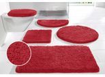 Badematte OTTO HOME "Sanremo Standard, Badvorleger, Badezimmer Teppich, sehr weich" Gr. 8, rot, H:30mm, Polyester, Badematten, Badematte, Badteppich, unifarben, rechteckig, rund & als 3-tlg. Set erhältlich