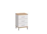 Nachtkommode HOME AFFAIRE "Mondego", braun (opaque weiß hg, artisan eiche, opaque weiß), B:45cm H:69cm T:40cm, Holzwerkstoff, MDF, Sideboards