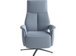 TV-Sessel SIT & MORE "TV Lazy", hellblau, B:75cm H:113cm T:85cm, 98% Polyester 2% Polyamid, Sessel, mit Herz-Waage-Positon und 3 Motoren