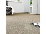 Teppichboden ANDIAMO "Joe, Schlinge, Gesamthöhe 8 mm, Luxusklasse LC2", braun (hellbraun), B:400cm L:400cm, Kunstfaser, Teppiche, Breite 400 cm, meliert, Wohnzimmer, strapazierfähig & robust