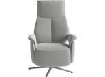 TV-Sessel SIT & MORE "TV Lazy", grau (silber), B:75cm H:113cm T:85cm, 100% Polyester, Sessel, mit Herz-Waage-Positon und 3 Motoren