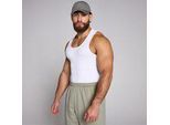MP Men's Lift Ribbed Muscle Fit Tank - White - XS