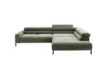 Pure Home Lifestyle Ecksofa, Grün, Metall, 3-4-Sitzer, L-Form, 221-224x314-317 cm, Blauer Engel, Goldenes M, Dgm, Oeko-Tex® Standard 100, DGM-Klimapakt, DGM-Emissionslabel, Typenauswahl, Fußauswahl, Lederauswahl, Stoffauswahl, Hocker erhältlich, Rücken echt, individuell planbar, elektrischer Sitzvorzug, Wohnzimmer, Sofas & Couches, Wohnlandschaften, Ecksofas