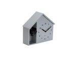Karlsson Wanduhr Peeking Doggy, Hellgrau, Kunststoff, 24.9x27 cm, Schlagwerk, Dekoration, Uhren, Wanduhren