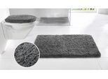 Badematte OTTO HOME "Sanremo Premium, Badvorleger, Badezimmer Teppich, sehr weich", grau (anthrazit), H:35mm, Polyester, Badematten, Badematte, Badteppich, unifarben, rechteckig & als 3-tlg. Set erhältlich