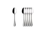 Esslöffel VILLEROY & BOCH "Espressolöffel Kreuzband Septfontaines 10,8 cm 6er Set edelstahl", silber (edelstahl), B:4,5cm L:10,8cm, Esslöffel, Spülmaschinenfest