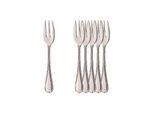 Tafelgabel VILLEROY & BOCH "Kuchengabeln Kreuzband Septfontaines 14,5 cm 6er Set edelstahl", silber (edelstahl), B:5mm, Essgabeln, Spülmaschinenfest