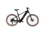 E-Bike AGON "Alpha" Gr. 48, schwarz (schwarz, beige), Elektrofahrräder, 48cm, 27,5 Zoll (69,85cm), E Bike Mountainbike Herren oder Damen 160 - 185 cm