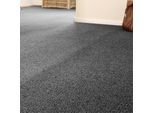 Teppichboden ANDIAMO "Luton, Feinschlinge, Gesamthöhe 6 mm, Luxusklasse LC1", grau (anthrazit), B:400cm L:500cm, Kunstfaser, Teppiche, meliert, Breite 400 cm oder 500 cm, strapazierfähig & pflegeleicht