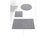 Badematte HEINE HOME Gr. 7, taupe, rund (75cm x 75cm ), 1 Stk., Badematten, Badematte