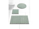 Badematte HEINE HOME Gr. 3, grün, rechteckig (60cm x 100cm ), 1 Stk., Badematten, Badematte