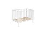 My Baby Lou Gitterbett , Holz , Buche , vollmassiv , 65x87x125 cm , höhenverstellbar, Warnhinweise am Produkt, Aufbauanleitung im Karton, Lattenrost inklusive, Schlupfsprossen , Baby- und Kindermöbel, Babyzimmer, Babybett, Gitterbett