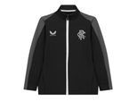 Castore Dames Rangers FC Mock Neck Relaxed Fit Trainingsjack (Zwart)
