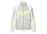 Lacoste Dames Kleurblok Oversized Hooded Jacket (Grijs)