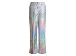 AmyLynn Lupe metallic rechte broek voor dames (Metaal)