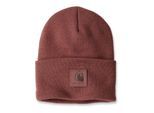 Baskenmütze CARHARTT "Label", Damen, rot (dunkelrot), Obermaterial: 100% Polyacryl PAN., Mützen Baskenmütze