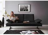 2-Sitzer W.SCHILLIG "broadway, Designsofa mit tollem Sitzkomfort, Breite 216cm", schwarz (schwarz z59), B:216cm H:94cm T:96cm, Longlife Xtra-Leder Z59: Glattleder mit modischer Prägung. Hautstärke 0, 9 - 1, 1 mm, Sofas, 2-Sitzer, Sitztiefenverstellung, Kopfteil- & Seitenteilverstellung, Breite 216cm